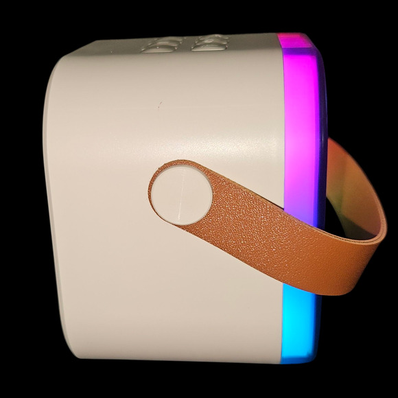 Portable Bluetooth Karaoke Speaker w/ Dual Wireless Mics, RGB Lights, USB/TF - Picture 3 of 6